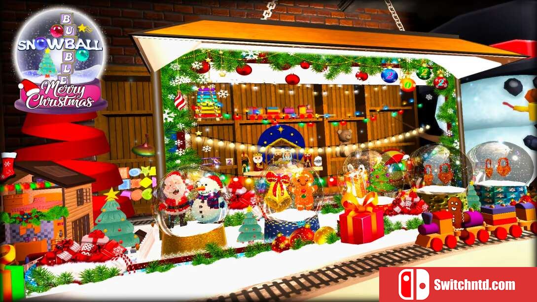 圣诞快乐雪球泡泡  Merry Christmas Snowball Bubble
