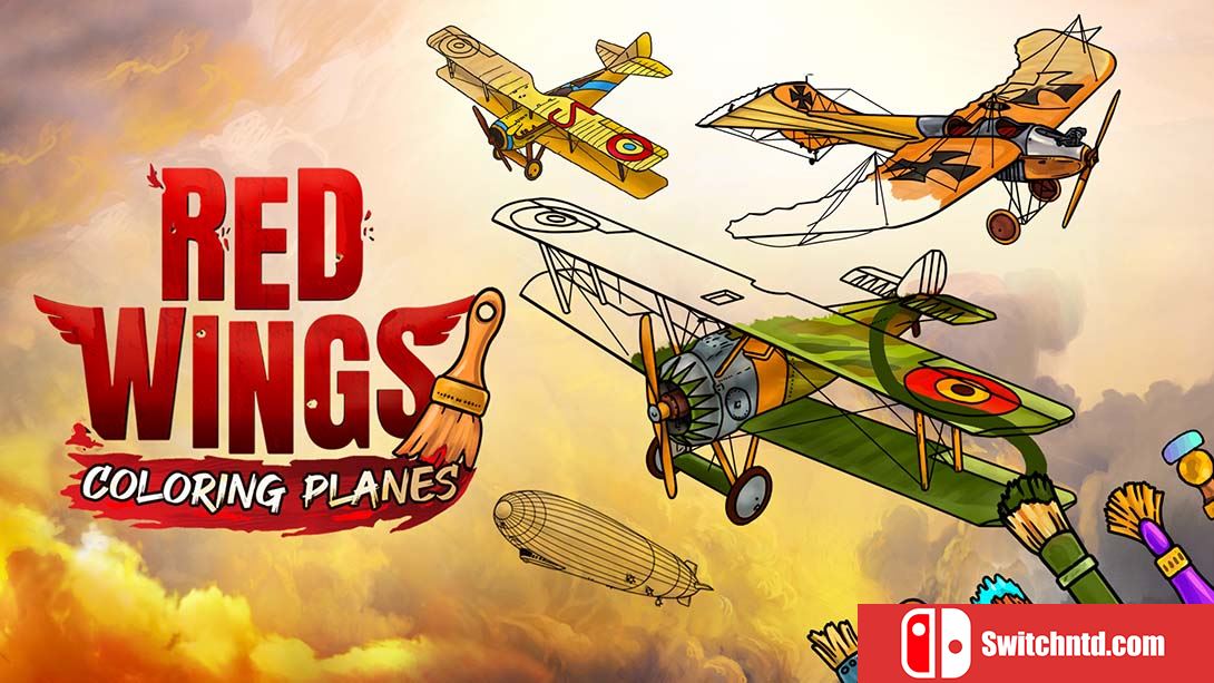 【美版】红翼：着色飞机 Red Wings Color Plane 英语